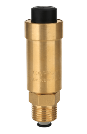Воздухоотводчик автоматический 1/2" x 10 бар - 110℃ с отсекающим обратным клапаном GAPPO (арт. G1458) оптом от компании Аквалига