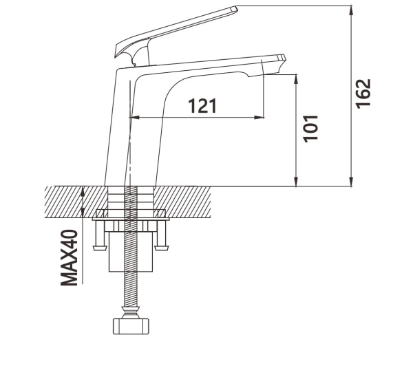 Смеситель для раковины Shevanik латунь SHEVANIK (арт. S8001)