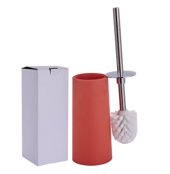 Ершик для унитаза хром/красный FASHUN (арт. PL901-10) оптом от компании Аквалига
