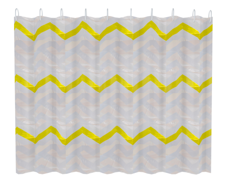 Штора для ванной 180х180 см полиэтилен солнечная фантазия FASHUN (арт. A8817) оптом от компании Аквалига
