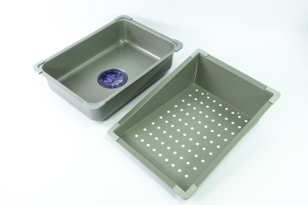 Мойка врезная 3,0мм Fmark 75х46 нержавейка глубина 220мм Fmark (арт. FSC002T) оптом от компании Аквалига
